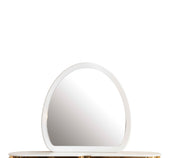 Laura Oval Shaped Mirror made with Wood in White Frame(Includes Mirror only)  same as B00955981 (CA inventory)