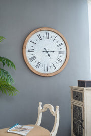 D32.3' Grant Oversized Wall Clock with Fir Wood Frame