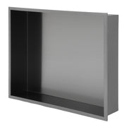 Gunmetal Black Stainless Steel Shower Niche 19' x 15' Durable and Waterproof