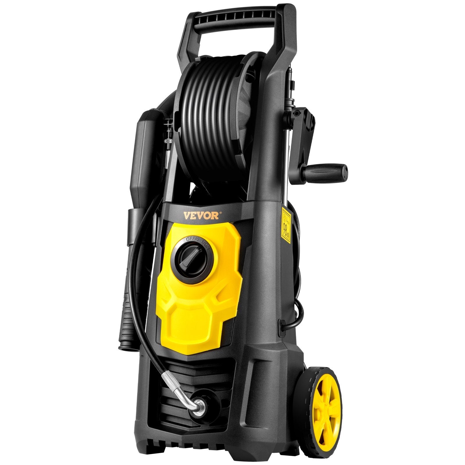 Electric Pressure Washer, 2000 PSI, Max. 1.76 GPM Power Washer w/ 30 ft Hose, 5 Quick Connect Nozzles, Foam Cannon, Portable to Clean Patios, Cars, Fences, Driveways, ETL Listed