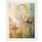 'Meandering Flowers II' by Dee Dee, Ready to Hang Framed Print, White Frame