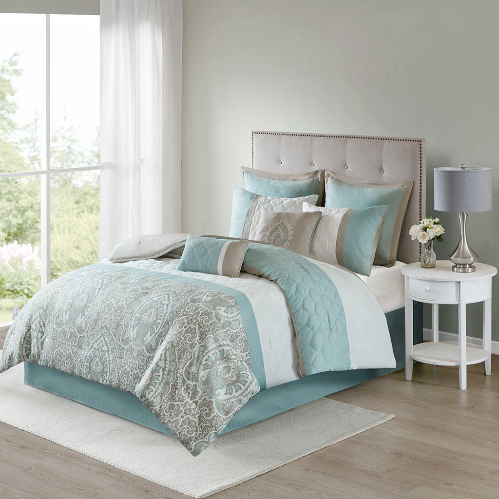 Cal King 8 Piece Comforter Set