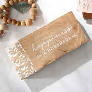 Happiness is Homemade Handcrafted Wood Wall Sign Wall Décor-10X4.5X1.5'