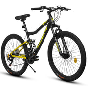 A26336-26 Inch Steel Frame Shock Fork Plus Shock Absorber 21-speed Unisex Mountain Bike