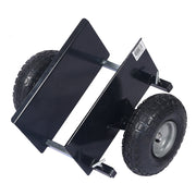 Heavy-Duty 600lb Panel Dolly with 10in. Pneumatic Wheels, Black Alloy Steel