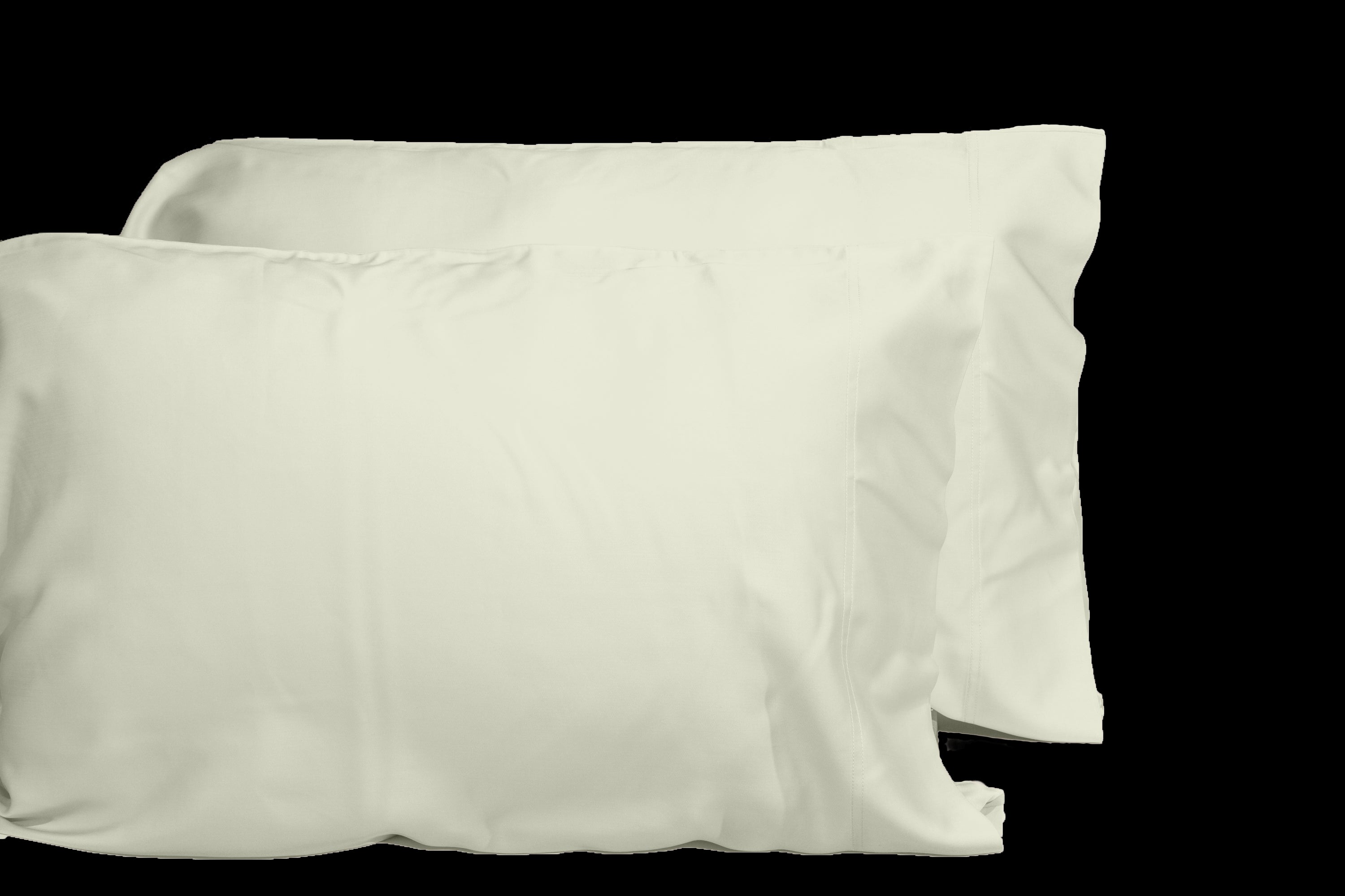 Luxurious Viscose from 100% Bamboo 2-Piece Pillowcase Set , Oeko-TEX Certified, Queen - Creme