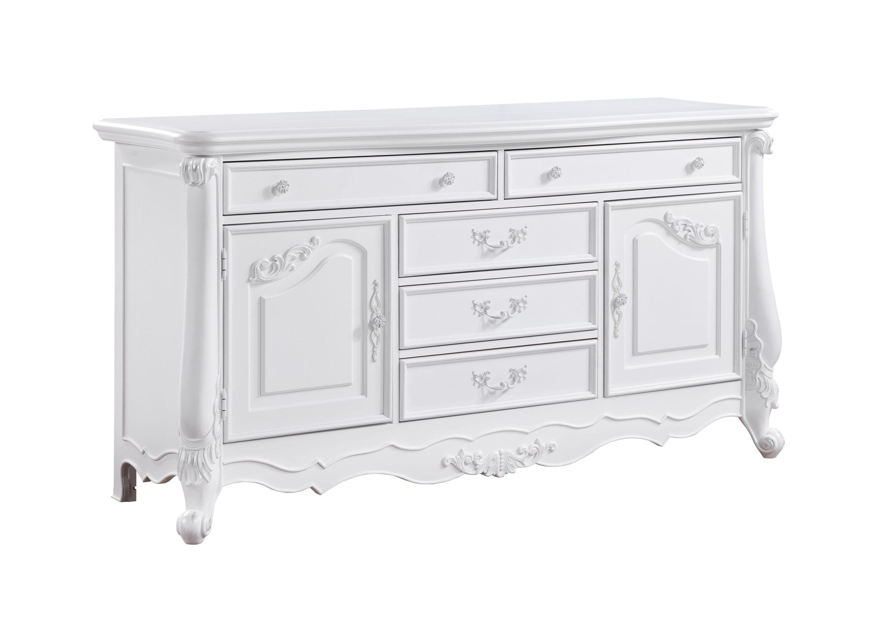 Latisha White Finish Dresser