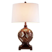 29.75' Tall Polyresin Table Lamp, Polymosaic design