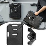 2.64 Gallon/10L Door Hinge Gasoline Container and Mount Set Compatible with 2007-2023 Jeep wrangler JK JL JT, Gasoline Pack Mount Backing Plate with Snapin Spout Backup Petrol Water Storage Can