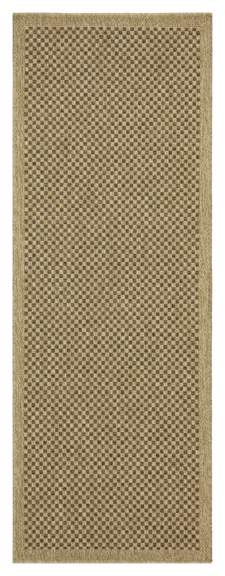 Earth GC_NTL1005 Jute/Mocha 2 ft. 7 in. x 7 ft. 3 in. Indoor/Outdoor Area Rug