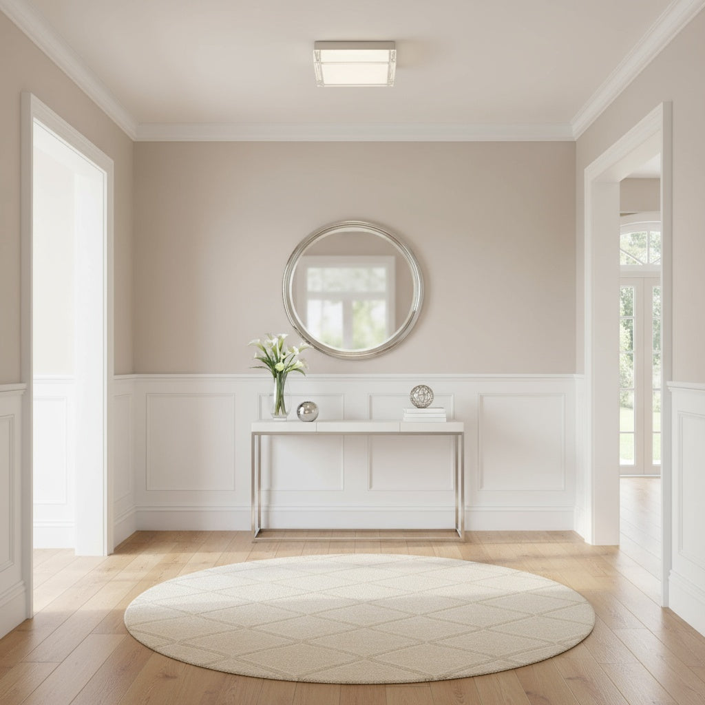 8-inch Chromee Interated LED Flush Mount