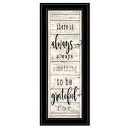 'Be Grateful Collection' By Cindy Jacobs, Ready to Hang Framed Print, Black Frame