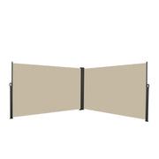 Retractable Side Awning, 276 x 71 in, Waterproof and UV-Resistant, Roll-up Privacy Screen for Balcony, Beige
