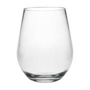 Oval Halo Set of 4 Hi Ball Tritan Plastic Drinking Glasses, BPA Free, 20oz, Clear