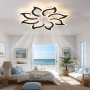 35.4In Black Ceiling Fan with Lights, Remote Control 3 Color Temperatures,6 Gear wind Speed Fan Light