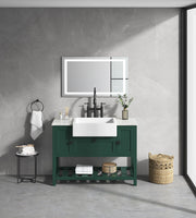 LED Bathroom Mirror 40  'x   32' with Front and Backlight, Large Dimmable Wall Mirrors with Anti-Fog, Memory, 3 Colors, LED Vanity Mirror