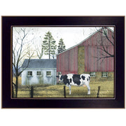 'Holstein' by Billy Jacobs, Ready to Hang Framed Print, Black Frame