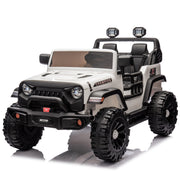 24V Two-seater Kids Ride On Electric Car W/parents control,Seat width 19.69in,400W motor,Four-wheel suspension,Light&searchlight,USB,MP3,Bluetooth,Provide a speed of 1.86-4.35MPH for kids of 3+.