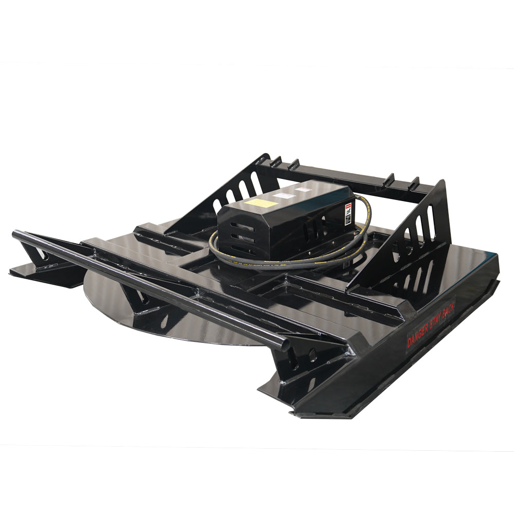 72' Skid Steer Hydraulic Heavy Duty Brush Mower Cutter Attachments, Fits Universal Skid Steer Quick Attach