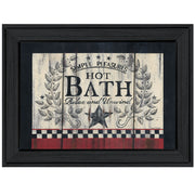 'Hot Bath' by Linda Spivey, Ready to Hang Framed Print, Black Frame