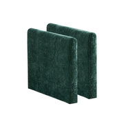 Cloud Sofa Armrests only, Modern Sectional Couch, for Living Room Bedroom and Apartment, Comfy Double Layer Upholstered Seat Cushion, Breathable Chenille Fabric, Green