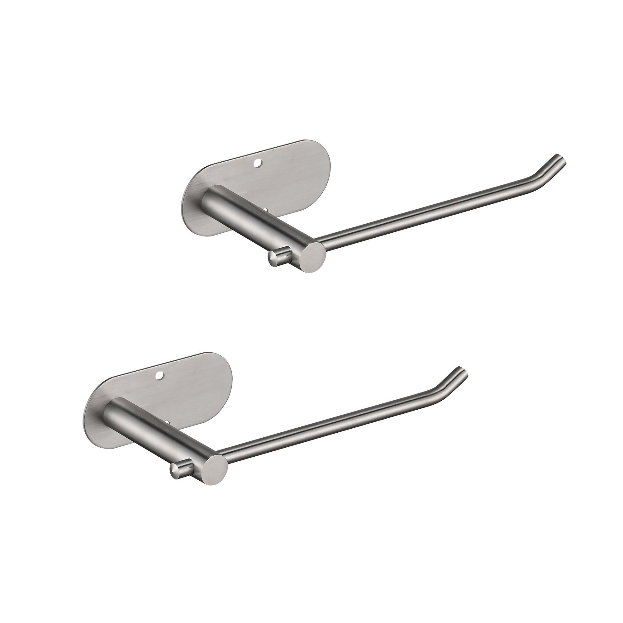 2 Pack Paper Towel Holder - Self-Adhesive or Drilling, stainless steel wall-mounted paper towel holder for kitchen, bathroom