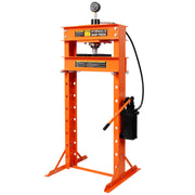 30 Ton Hydraulic Shop Press With Gauge,H-Frame Garage Floor Adjustable Shop Press,Orange