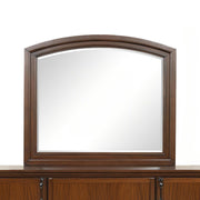 Meade G8910-M Traditional Arch Mirror in Dark Cherry with Low Distortion Glass and Wood Veneer Frame