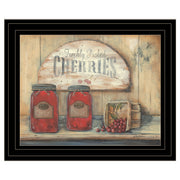 'CHERRY JAM' by Pam Britton, Ready to Hang Framed Print, Black Frame