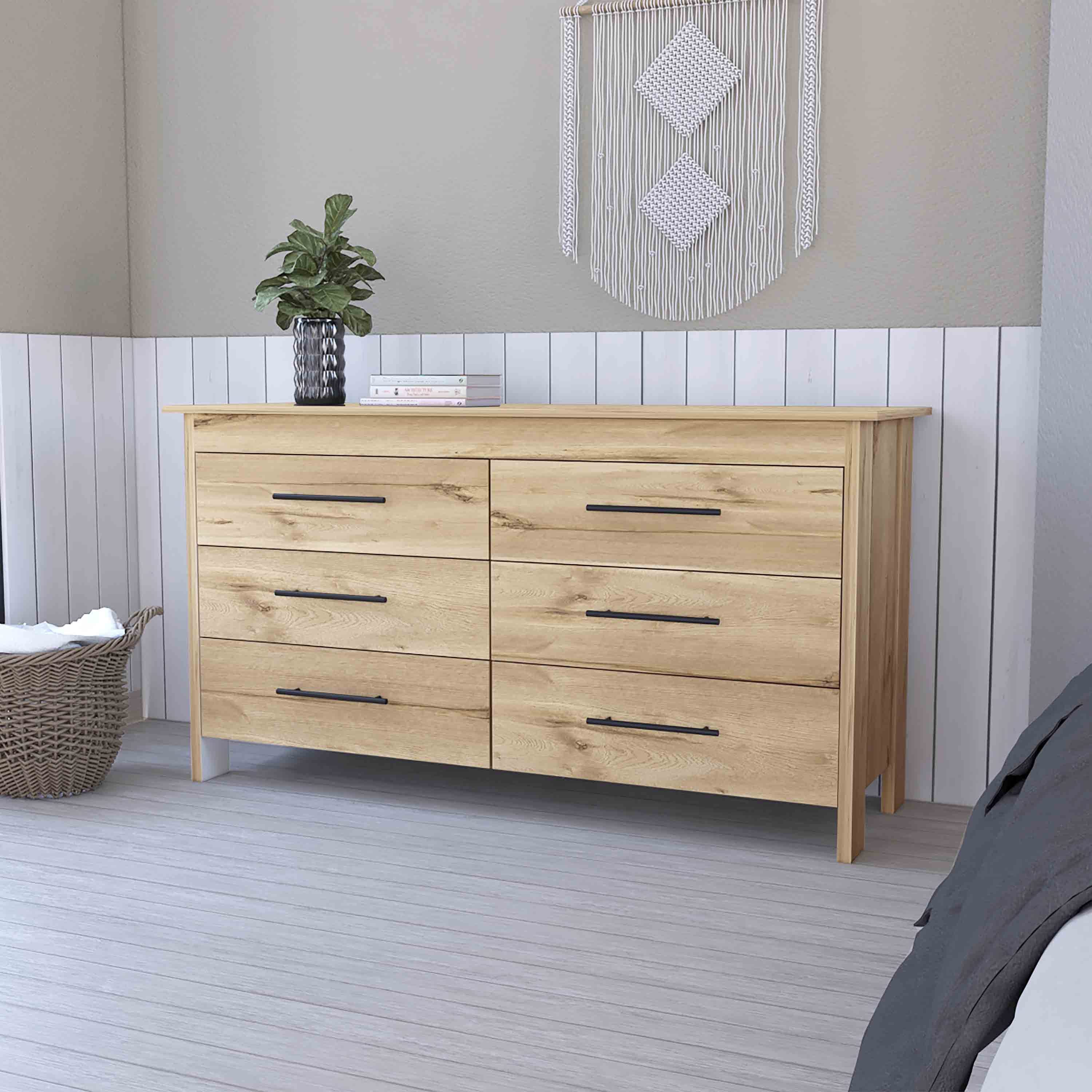 Luxor Six Drawer Double Dresser