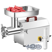 Electric Commercial Meat Grinder, 2 HP Heavy Duty Stainless Steel Meat grinder Machine with Sausage Sufffer, 21 lbs Per Minute, Ideal for deer processing, Pet Food,Heavy Use