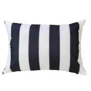 Horizon Stripe Pillow - Outdoor & Indoor, Black, 20x20, 100% Polyester Fabric