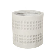 10-inch Cube Antique White MGO Planter