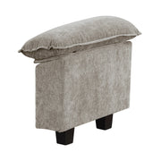 Modern Style 2pcs Arms with Adjustable Pillow Top Chenille Fabric Upholstery Contemporary Living Room Furniture Plush Comfort