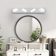 29' Modern 4-Light LED Vanity Light, Sleek Chrome Bathroom Wall Light Fixture for Mirror, Shower, and Bathroom Decor