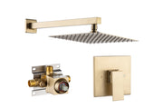 93101LSJ-10 Square Pressure Balanced Complete Shower System With Rough-in Valve