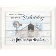 'Winds of Change' By Billy Jacobs, Ready to Hang Framed Print, White Frame