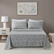 4 PCS Full Sheet Set Sage Winter Fauna