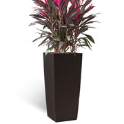 30 in Tall Large Flower Pots Planter with Self-Watering Drainage Holes&Inner Trays Indoor Outdoor Plant Pot with Drain Holes, Water Level Monitor, Inner Bucket for Garden, Patio, Porch, Backyard,Brown