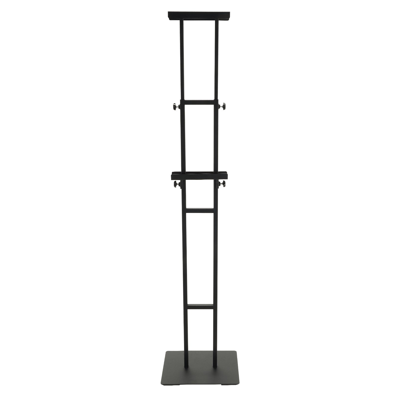 Poster Stand, Adjustable Height Up to 75', Double-Sided Heavy Duty Pedestal Sign Holder, Floor Standing Sign Holder Banner Stand with Shock-absorbing Base for Display, for Board and Foam, Black