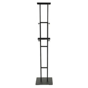 Poster Stand, Adjustable Height Up to 75', Double-Sided Heavy Duty Pedestal Sign Holder, Floor Standing Sign Holder Banner Stand with Shock-absorbing Base for Display, for Board and Foam, Black