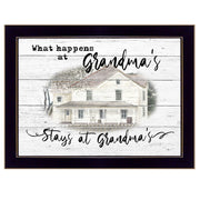 'Stays at Grandma's' By Billy Jacobs, Ready to Hang Framed Print, Black Frame
