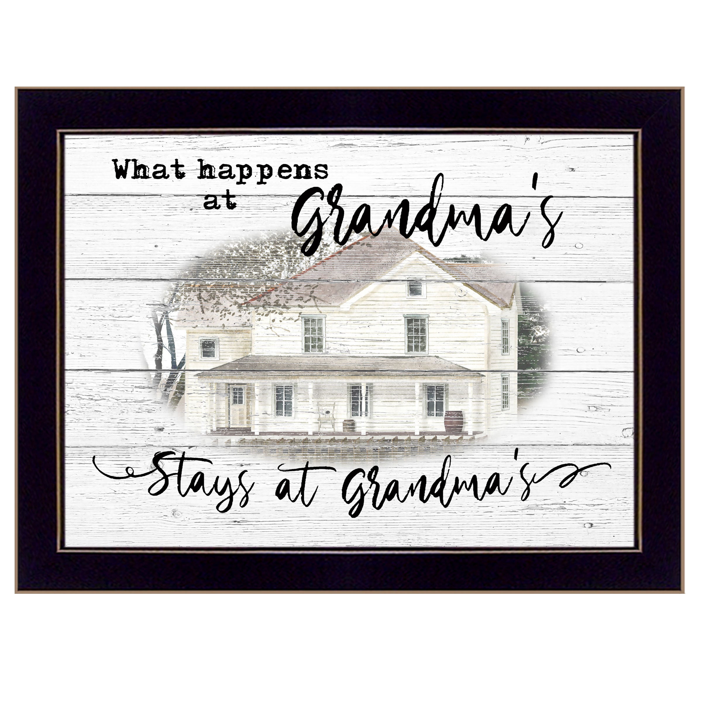 'Stays at Grandma's' By Billy Jacobs, Ready to Hang Framed Print, Black Frame