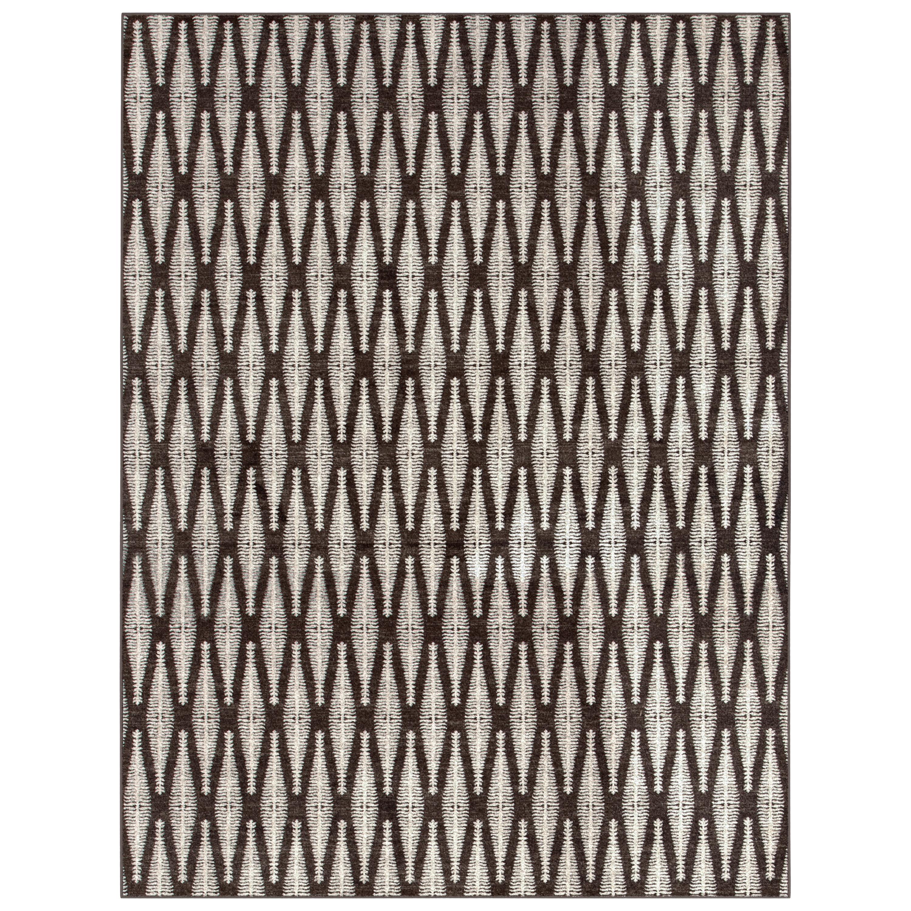 Max Ivory/Brown Area Rug
