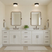 7 inch Black Integrated LED Flush Mount