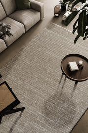 Lydia Beige, Ivory and Gold Polypropylene Area Rug