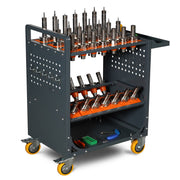 grey Tool Cart CNC Tool Cart CAT40 tool trolley BT40 cnc tool holder cart CNC machine tool service cart (CAT40 35 Capacity)
