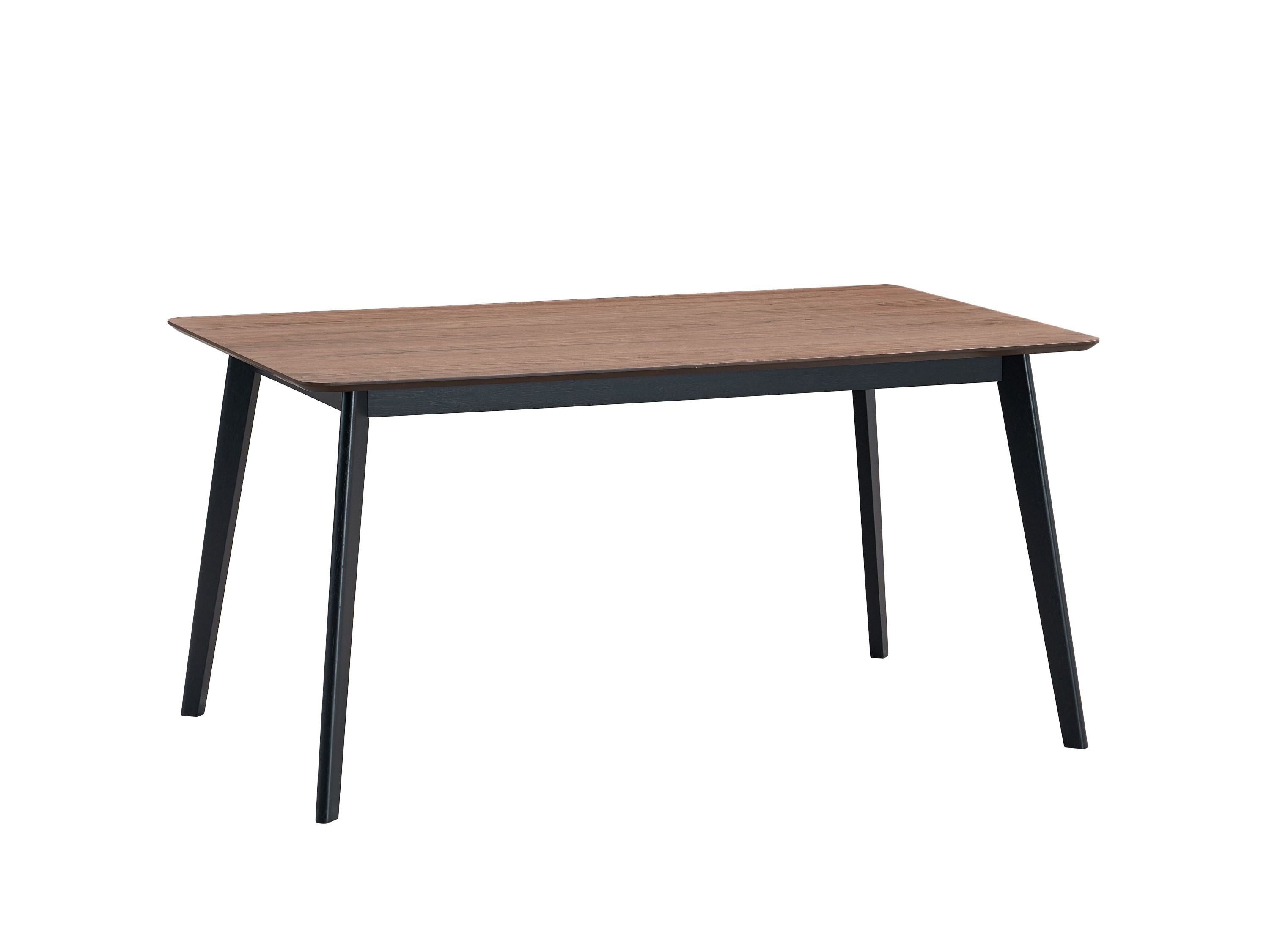 Rebi Walnut & Black Finish Dining Table