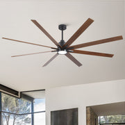 84' Black Lowe Profile Ceiling Fan with Light