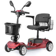 Folding Mobility Scooter for Adult - HEINSY Powered Mobility Scooter All Terrain Motorized Scooter Collapsible with 350W Motor, 12V20AH Dual Lead-Acid Batteries, Ideal for Elderly, Seniors, and Adults